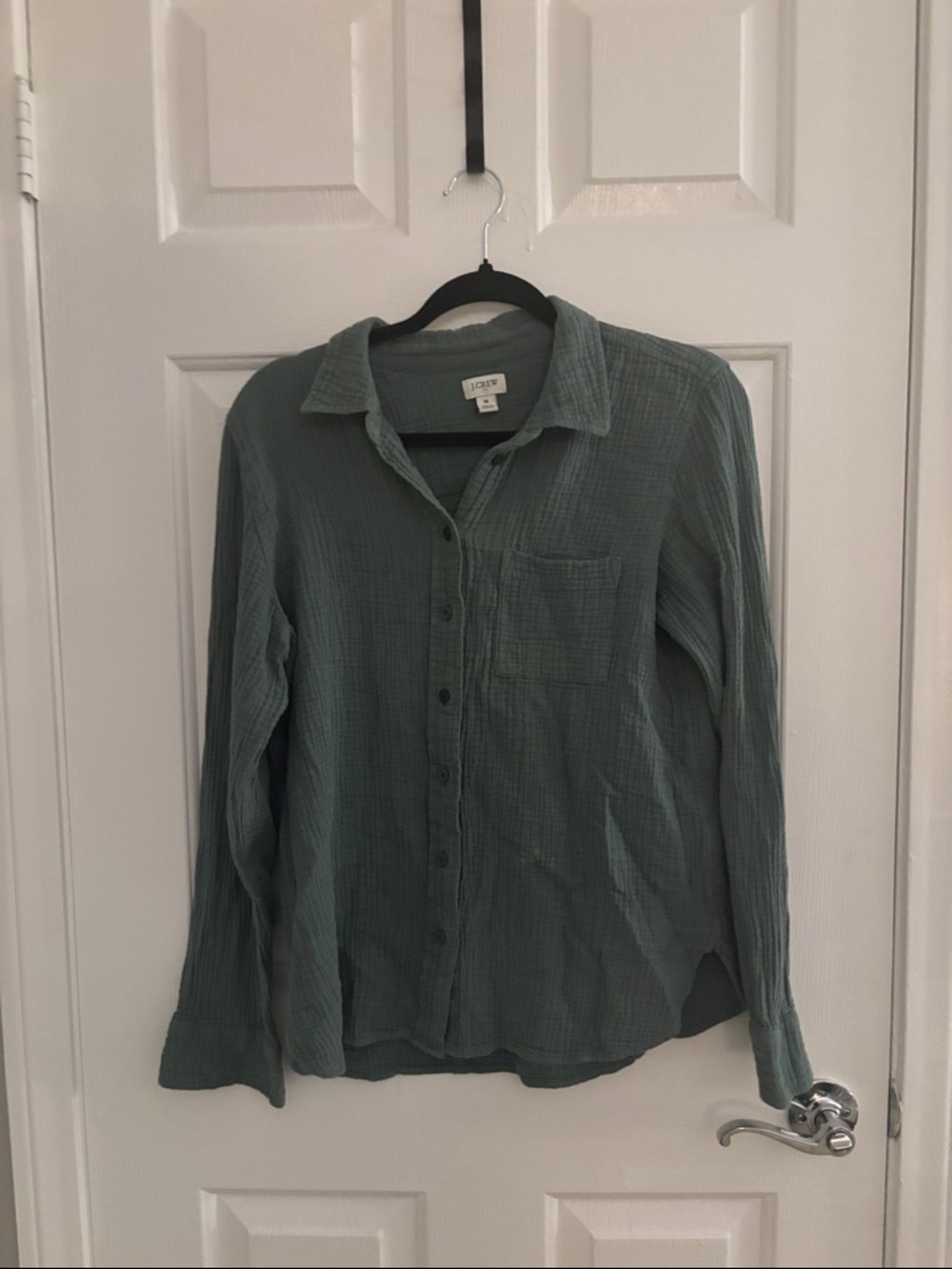 J. Crew Lightweight Button-Down Shirt in Sage Green